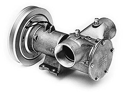 Jabsco 18330-0041 Self-Priming Electro-Magnetic Clutch 24V DC 83 GPM Nitrile Impeller Pump, 2