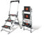 Little Giant 3 Tread Safety Step Ladder | Folding Step Stools | with Tool Tray Fitted into Handrail