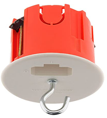 Boîte DCL point de centre murs creux placo Ø65mm - Rouge - Zenitech