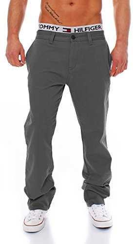 Big Seven Evan Chino Pant Regular Fit Herren Hose, Hosengröße:W46/L34, Farbe:Dark Grey