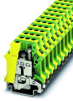 PHOENIX CONTACT Terminalblock USLKG16N 4017918002268 Schutzleiterklemme 4...16mm² Schraubanschluss DIN-Schienenmontage Thermoplast grün-gelb