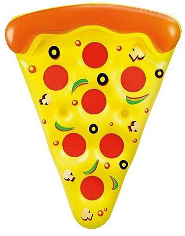 Pizza Flottante Gonflable 180 cm pour Piscine et mer - Adulte 90 kg Max