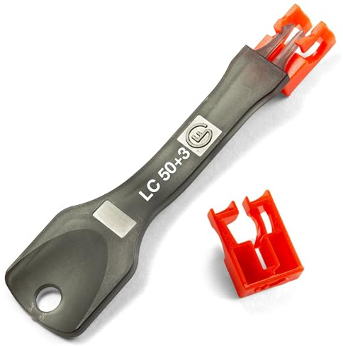 NTW NL-LCPBK50-RD Net-Lock Locking LC Port/Dust Blocker with Black Removal Tool, red, 50 + 3 Key