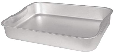 Vogue K422 Aluminium Roasting Dish 320X215X50mm Baking Oven Tray Roaster, Silver