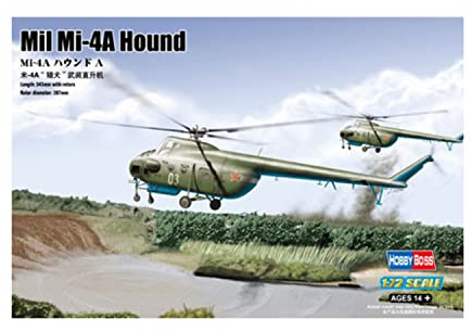 Hobbyboss 1:72 Scale Mil Mi-4A Hound A Assembly Authentic Kit