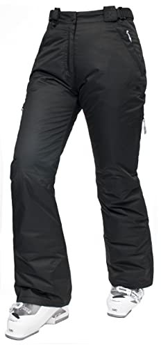 Trespass Damen Lohan wasserdichte Skihose Mit Seitenbelüftung, Black, XS