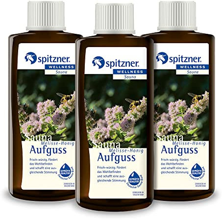 spitzner Saunaaufguss Melisse Honig 190 ml 3er Vorteilspack Aufgussset