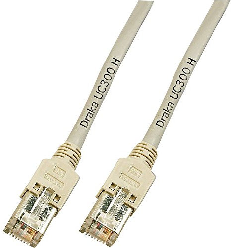 DRAKA K8452.10 RJ45 Netzwerkkabel, Patchkabel CAT 5e F/UTP 10.00m Grau Flammwidrig 1St.