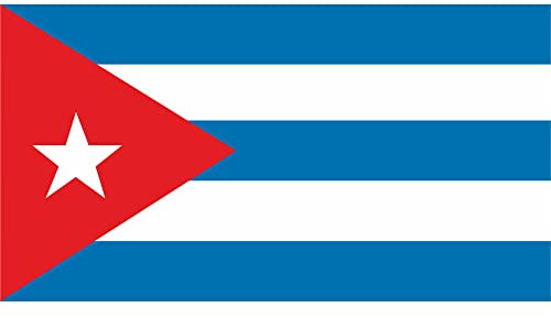 Autoaufkleber - Autoaccessoires - Aufkleber Fahne A-LS43G Cuba - Kuba 10 cm farbig - bunt - glatt - Tuning - Heckscheibe - Beschriftung