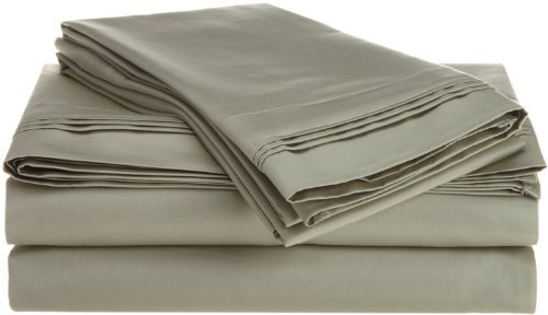 Ägyptische Baumwolle Fadenzahl 800 Oversize Tabelle Set massiv, graugrün, Volle Größe