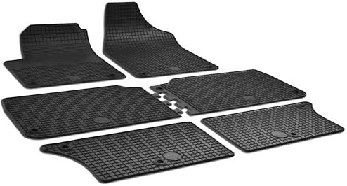 Walser DirtGuard Gummi Fussmatten Auto für Seat Alhambra 04/1996-03/2010, VW Sharan 05/1995-03/2010, 100% passgenaue Auto Fußmatten, robuste Universal Fußmatte Auto, Gummimatten Auto