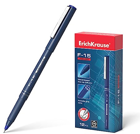 ErichKrause 12 Filzstifte f-15 0,6 mm blau – 37065 eK