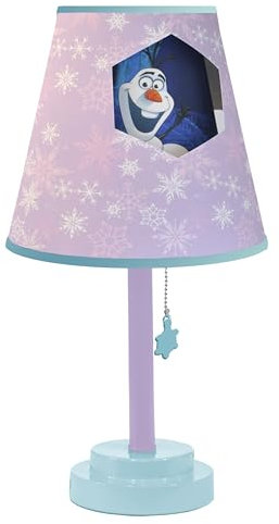 Disney Frozen Table Lamp with Die Cut Shade, Pink