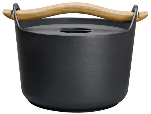 Iittala Sarpaneva - Gusseisentopf - Emailliert mit Holzgriff - 3,0 l