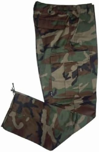Mil-Tec US Feldhose Typ BDU • Taktische Herren Cargohose mit 6 Taschen & Knieverstärkung • Robuste Einsatzhose aus Baumwolle & Polyester • Verstellbare Bundweite & Beinabschluss mit Zugband