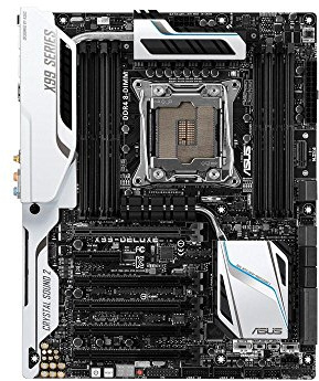 Asus X99-Deluxe Mainboard Sockel 2011-v3 (ATX, Intel X99, 8x DDR4-Ram, PCIe 3.0/2.0 x16, 8x SATA)