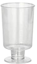 20 Stiel-Gläser für Schnaps, PS 4 cl Ø 3,8 cm · 6,3 cm glasklar einteilig Plastik