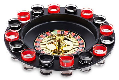 Paladone Shot Roulette Trinkspiel mit Schnapsgläsern