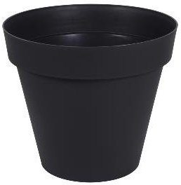 EDA PLASTIQUES - Pot pour fleur Toscane rond intérieur extérieur Ø.60cm anthracite EDA PLASTIQUES - couleur : Anthracite