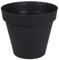 EDA PLASTIQUES - Pot pour fleur Toscane rond intérieur extérieur Ø.60cm anthracite EDA PLASTIQUES - couleur : Anthracite