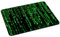 PEDEA Gaming und Office Mauspad - 220 x 180 mm - mit vernähten Rändern und rutschfester Unterseite, Matrix