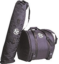 LP Latin Percussion Timbale Taschenset, 2 Taschen, für Timbales und Ständer, gefütterte Nylontasche, Tragegurt, LP539-BK