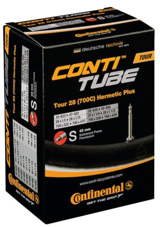 Schlauch Conti Tour 28 Hermetic Plus, 27/28x1 1/4-1.75 32/47-622/635 SV 42mm