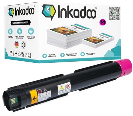 Inkadoo Toner f r Xerox 006R01459 (Magenta) Kompatibel WC 7125 WC 7125 S WorkCentre 7120 Series WC 7225 WC 7220 i Tonerkartusche, Tonerpatronen, Drucker Toner
