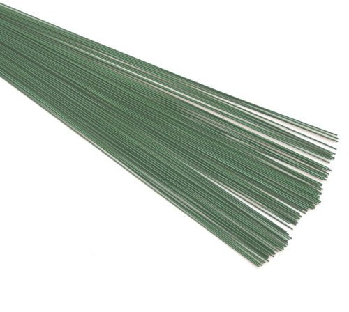 FLORIST, STUB WIRE (0.7mm) 22swg x 7.00 All weights (100g 170+ wires, Green)