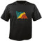 T-Shirt für Fußball LS40 Ländershirt L Mehrfarbig Congo - Kongo mit Fahne/Flagge - Fanshirt - Fasching - Geschenk - Fasching - Sportshirt schwarz