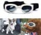 Namsan stilvolles und Fun Tier/Hundewelpen UV-Schutzbrillen Sonnenbrille Wasserdichten Schutz Sun-Brille Fuer Hunde-Weiss