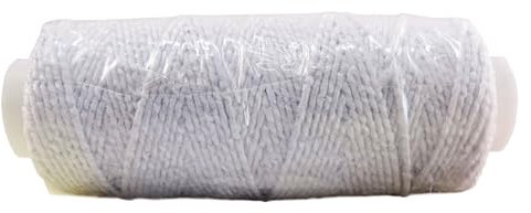 CKM Hutgummi elastischer Beilauffaden Ø 0,8mm 15m (Weiß)