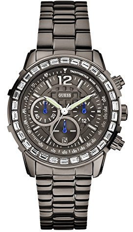 Guess Damen-Armbanduhr Lady B Chronograph Quarz Edelstahl beschichtet W0016L3