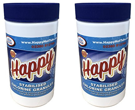 Happy Hot Tubs Quality Stabilised Chlorine Granules Hot Tub Spa Swimming Pool (2 kg)