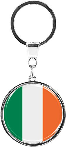 metALUm Schlüsselanhänger aus Metall/Flagge Irland /6610047SJ