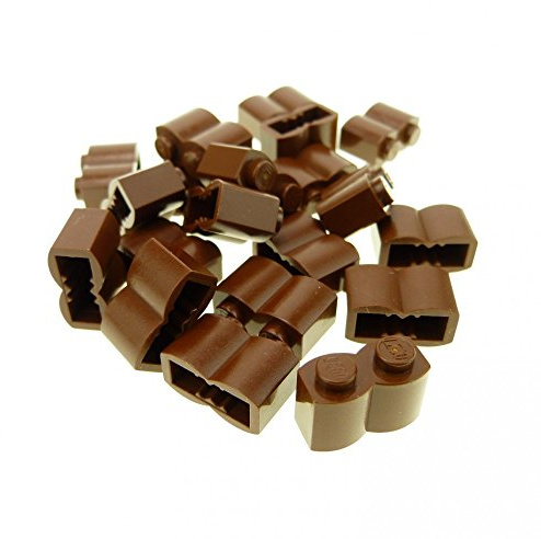 Lego Steine Palisadensteine rotbraun - 40 Stück 1x2 Bausteine - Lego® Palisade Western Fort Star Wars Hobbit 30136 Classic Basic Bausteine