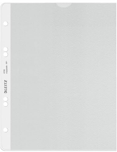 Leitz 4705-00-03 Prospekthülle Premium, A5, PP, genarbt, dokumentenecht, farblos