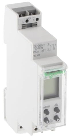 Schneider Electric - Acti9 IHP - Inter horaire compact - 1 canal 24h/7j réserve marche 56 commutat - CCT15854