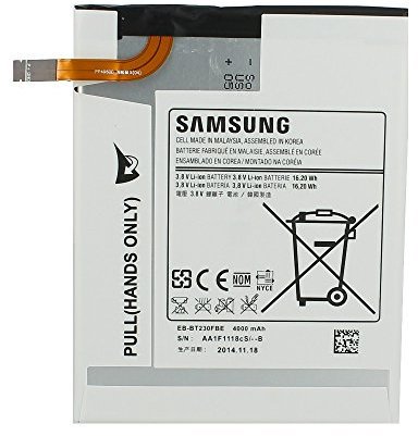 'Samsung Galaxy Tab 4 7.0 T230 batteria originale Samsung – Certificato di Origine + garantito + Kit Strumenti per Samsung Galaxy Tab 4 7.0 T230 (Ref: eb-bt230fbe) 4000 mAh