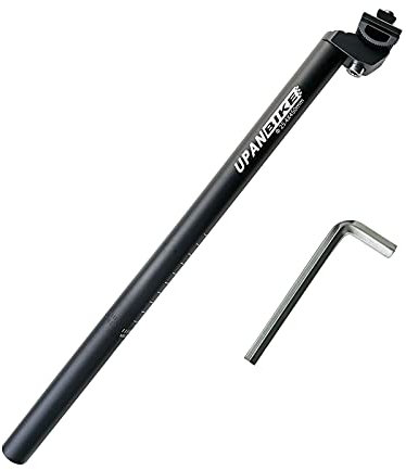 UPANBIKE Road Bike Mountain Bike Bicycle MTB Replacement Seatpost Extra Long 45cm (450mm), Aluminum Alloy, Diameter 25.4mm