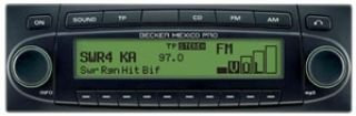 Becker 7993 Grand Prix Autoradio (CD-/MP3-Player, UKW-/MW-Tuner, Bluetooth) grün