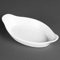 Olympia Whiteware Oval Eared Dishes 204mm Porcelain Serving Plates Oven Safe 6pc