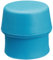 Halder 2310496 Hammereinsatz Simplex aus Weichgummi, blau, 50 mm