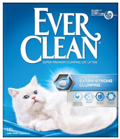 Ever Clean Extrastarkes klumpendes Katzenstreu, 10 Liter, duftstofffrei