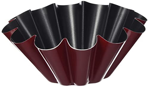Ibili FLANERO Rizado Venus 22 CMS, Stainless Steel, Rojo, 22 cm