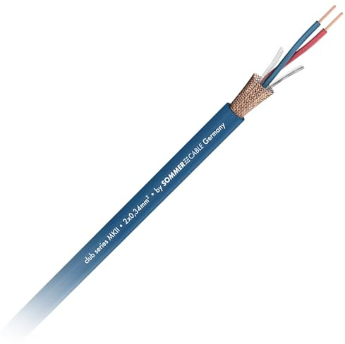 SOMMER CABLE Mikrofonkabel Club Series MKII OFC 2 x 0,34mm² geschirmt | 200-0051 (1m, blau)