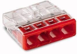 Wago COMPACT Verbindungsdosenklemme 4-fach 2273-204 (10 Stück)