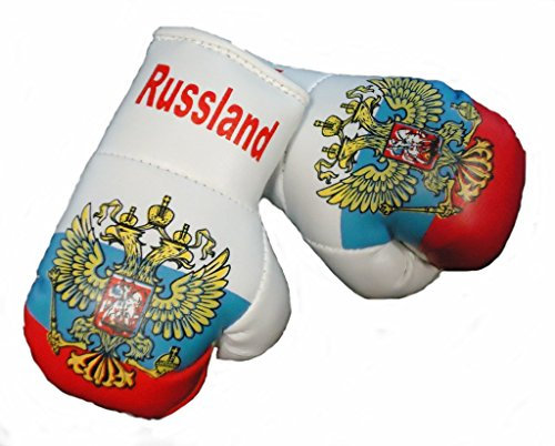 Unbekannt Mini Boxhandschuhe Russland, 1 Paar (2 Stück) Miniboxhandschuhe z. B. für Auto-Innenspiegel