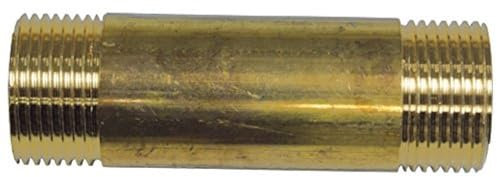 Cornat Messing Rohrnippel 1/2 Zoll , 80 mm, T396902 Gold