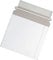 100 CD Cardboard Sleeves Peel and Seal Envelopes/Mailer White - 100 Pack